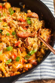 loaded creole breakfast skillet pink