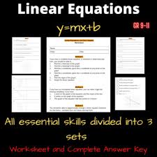 Linear Equations Graphs Coordinate
