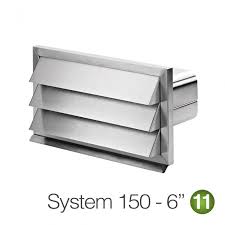 150mm Stainless Steel Outside Grill Vent