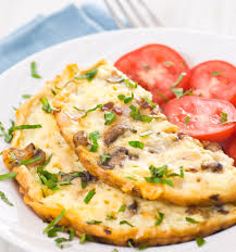 bacon mushroom and cheese omelet