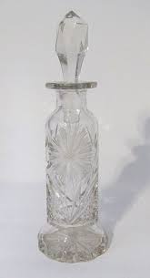 Unusual Cut Crystal Glass Perfume