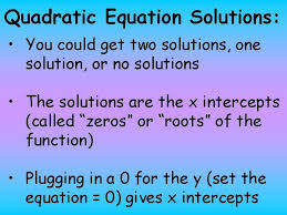 the quadratic formula solve quadratic