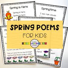 20 fun spring poems for kids little