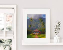 Framed Hawaii Painting Art Print Of