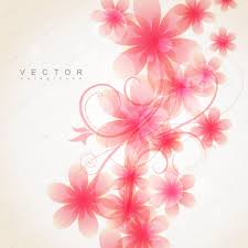 pink color flower stock vector by