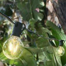 Brightech Waterproof Led Outdoor 26 Feet String Patio Globe Lights 2 Pack