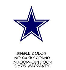 Dallas Cowboys Star Sticker Vinyl Decal