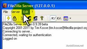 access filezilla ftp server