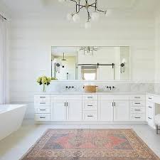 master bathroom sheepskin rug design ideas