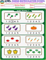 Your child has to identify the object in the left column and match it to an identical. Ukg Maths Worksheet