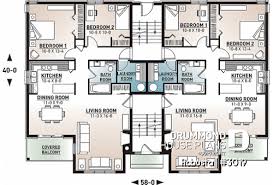 multi family house plans 4 or more