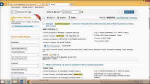 Naukri Com Resume Database New Interface