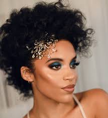 black bridal makeup artist and hair