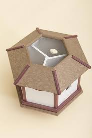 3 Hole Hexagon Bird House From