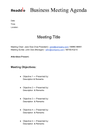 Free Meeting Agenda Template Meeting Agenda Pdf Download