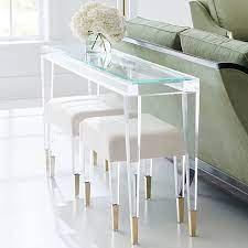 Glam Acrylic Console Luxe Home Company
