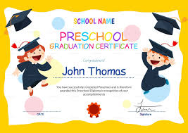 11 Preschool Certificate Templates Pdf Free Premium