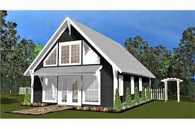 Contemporary Cabin Home Plan 1 Bed 1