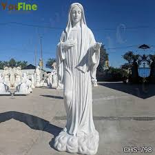 Virgin Mary Marble Statue