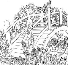 A steam train at far west. Coloring Pages Nature Landscape Forest Mountains Sea Island