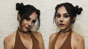 easy deer fawn halloween makeup