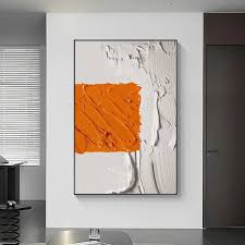 Abstract Colour Block Painting Canvas