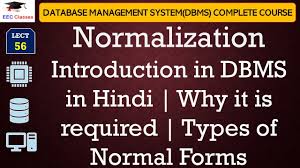 l56 normalization introduction in dbms
