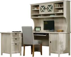00 $374.99 $374.99 desk with hutch yaheetech 47 inch computer desk with hutch & storage shelves for small space, home office modern writing desk with bookshelf, pc laptop table workstation space saving desk for bedroom, rustic brown. Sauder Costa Corner Desk With Hutch Homemakers Furniture
