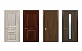 Wooden Doors Design Icon Set Vector Free Download