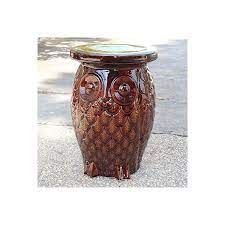 Old Owl Ceramic Garden Stool
