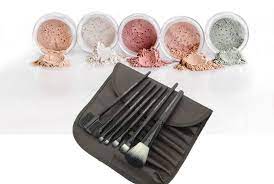 mineral makeup 5 pc kit w brush set