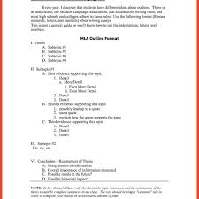 Style Outline Template Of Apa Research Paper Outline