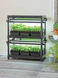If you want a complete indoor garden kit, opt for the aerogarden harvest elite ( view at amazon ), which comes with a starter pack of seeds. Stack N Grow Stackable Grow Light Shelving System Full Spectrum Grow Light Stand For Seed Starting And Indoor Plants Gardening Patio Lawn Garden Ekoios Vn
