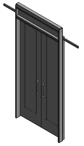 3 Panel Sliding Door In Revit Library