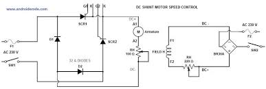 dc shunt motor sd control circuit