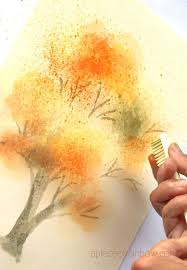 Easy Watercolor Tree Painting In Fall