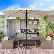 2x3m Garden Parasol Patio Canopy Sun