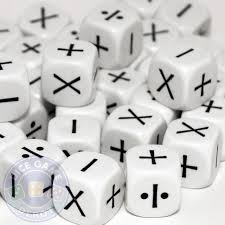 Math becomes more fun when you think on the fly! Math Operator Dice 4 Operators Set Of 200 D6s Dice Game Depot