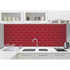 kitchen wallpaper looks like tile