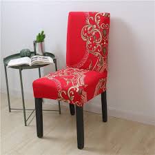 Spandex Chair Covers Printed Dining