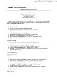 Resume Format With Skills Resume Format Sample Resume Resume