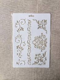 1pc Flower Hollow White Drawing Stencil