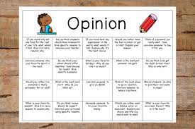 20 prompts for opinion writing that