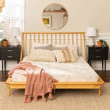 Light Oak Wooden Bed Frames 56