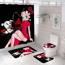 Betty Boop Toilet Seat Cover Rug Sets