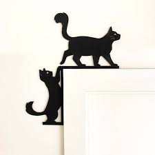 Black Cat Door Or Window Trim Art Home