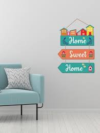 Sweet Home Quote Wooden Wall Hanging