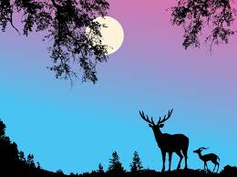 deer background vector vector art