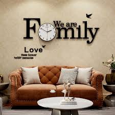 Family Diy Wall Clock Modern Design