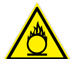 Изображение: Знак пожарной опасности «Огнеопасно»